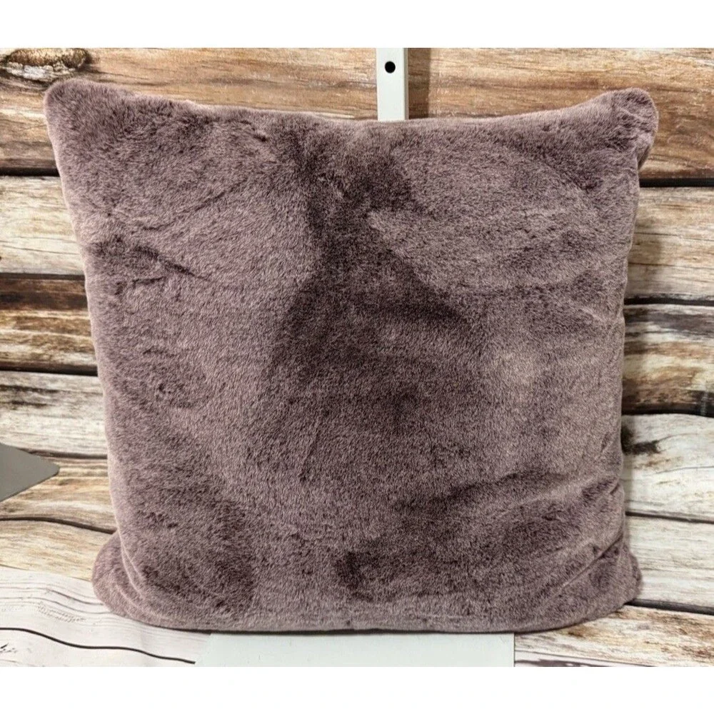 LARGE UGG Duck Feather Down Throw Pillow - SO SOFT! 19” Square THICK! Purple